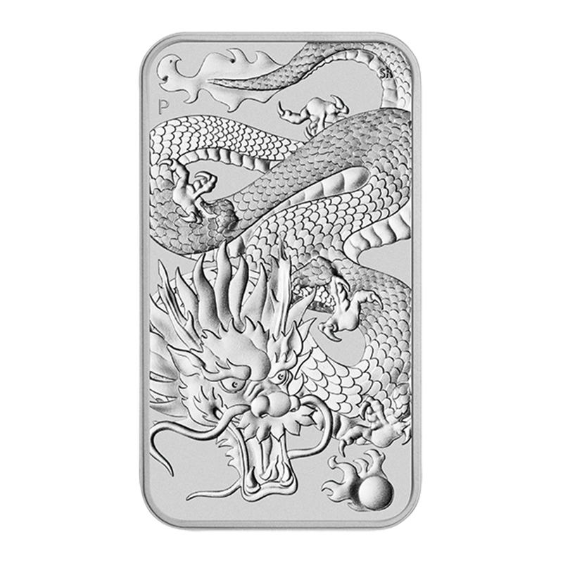 Image for 1 oz Silver Dragon Rectangular Coin (2022) from TD Precious Metals
